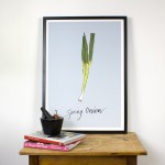 Blue Spring Onion Giclee Print